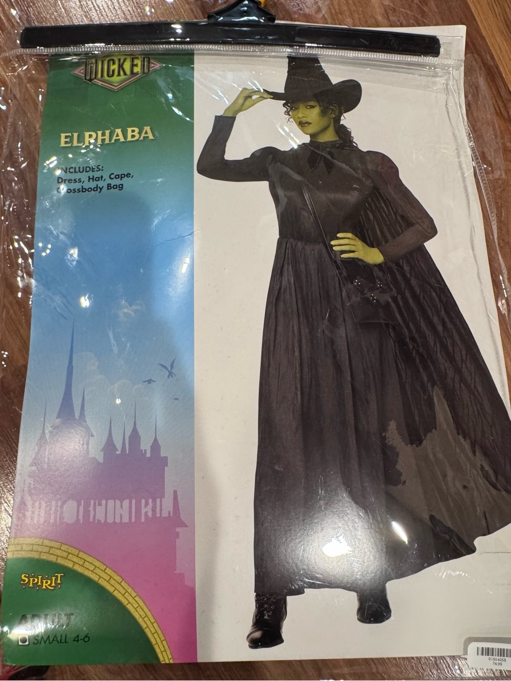 Spirit Halloween Wicked Elphaba Costume Black & Green Maxi Dress